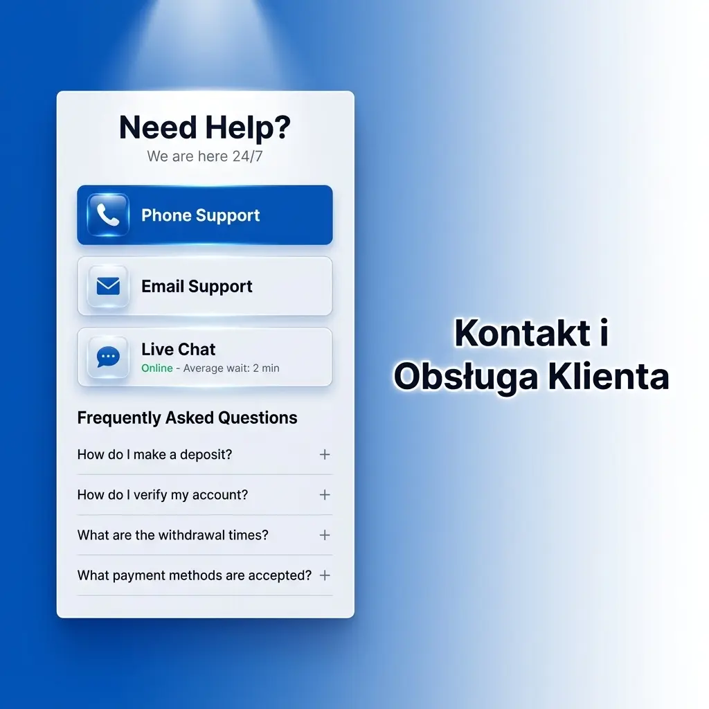 Obsługa klienta 1w dostępna 24/7 – czat na żywo, e-mail, Telegram i FAQ dla polskich graczy