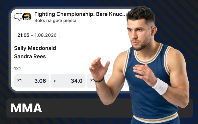 Stawiaj zakłady na MMA w 1w i typuj metodę wygranej.